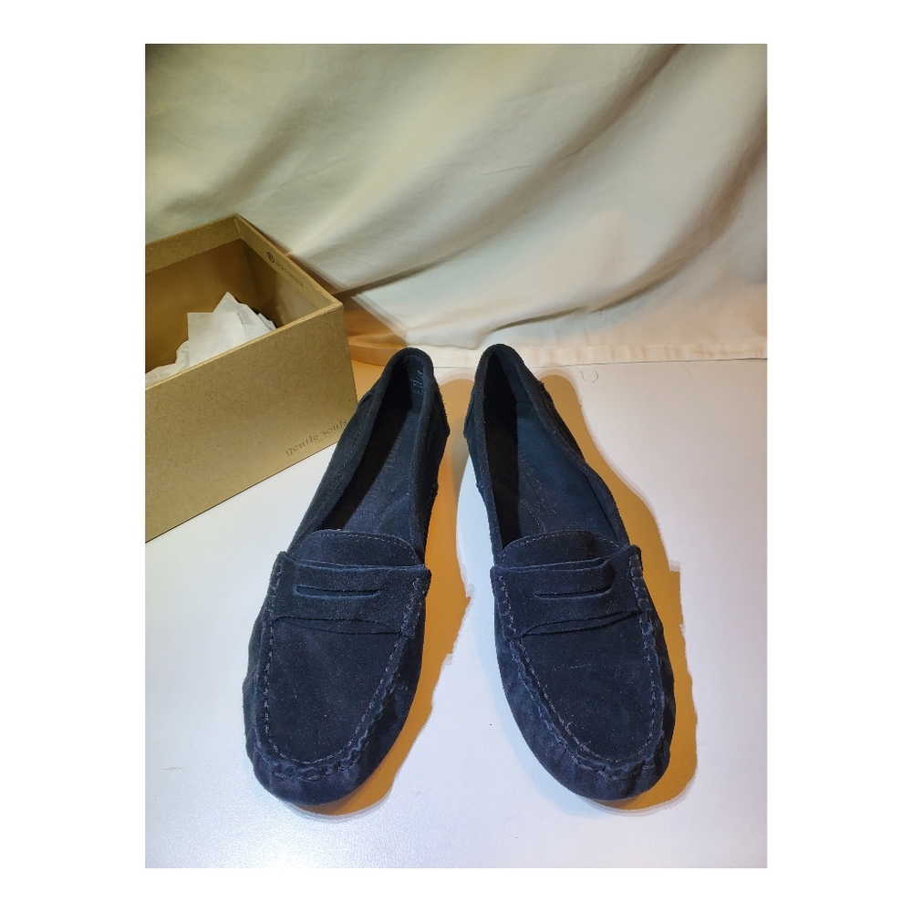 Gentle Souls Portobello Black Suede Loafers